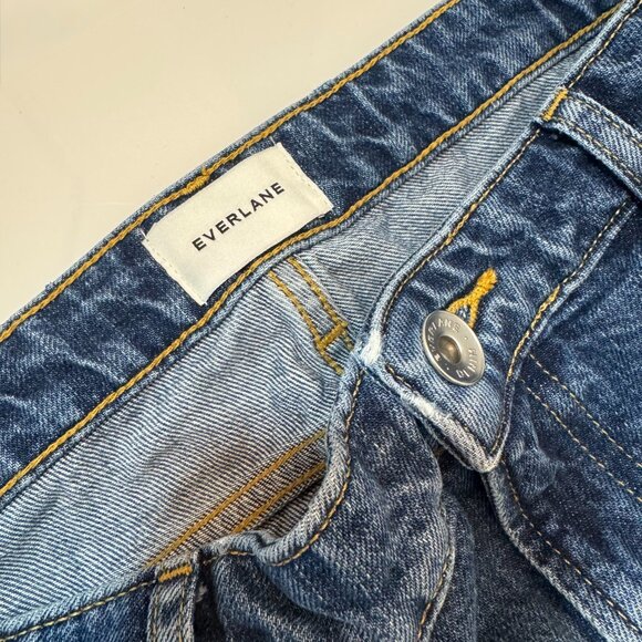 EVERLANE Women's The Low-Key Jean in Medium Blue, Size 27R - Picture 7 of 8